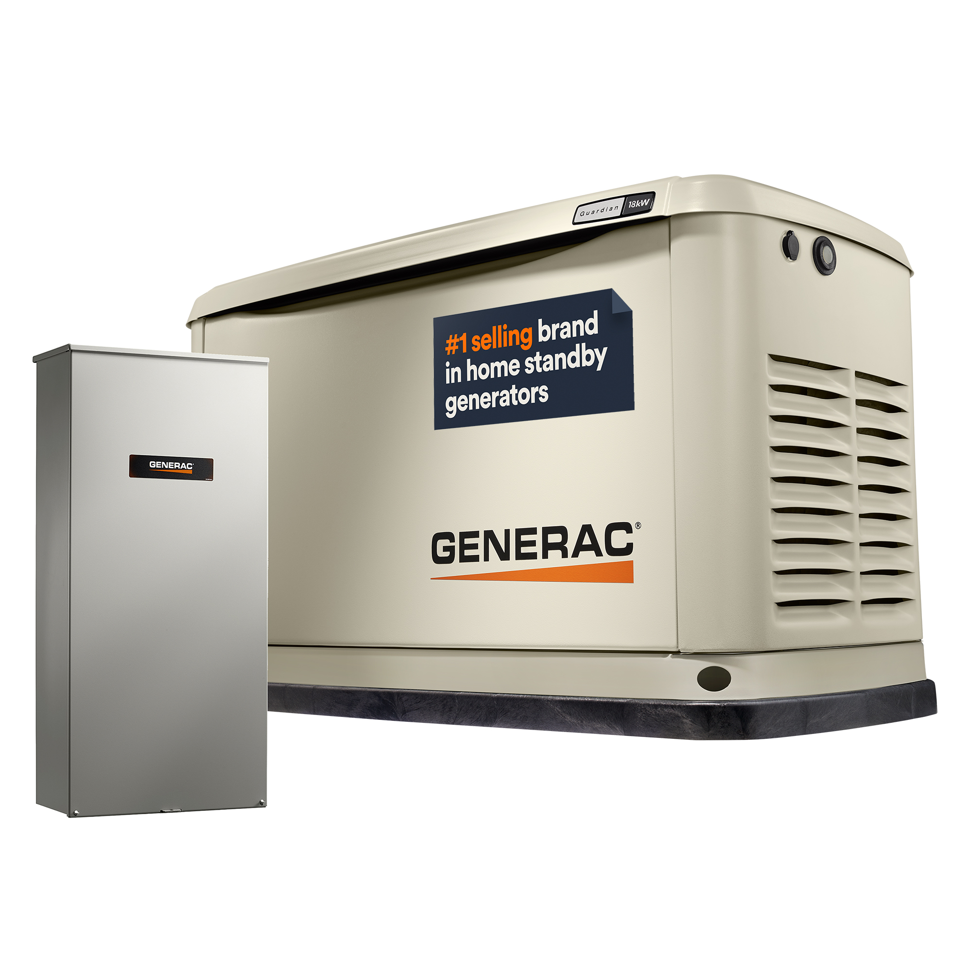 Standby Generator, 18kW | With Whole House Switch | WiFi Enabled, Guardian Series
